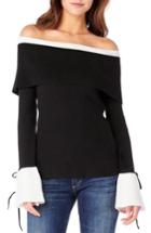 Women's Michael Stars Off The Shoulder Sweater - Black
