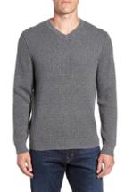 Men's Tommy Bahama Isidro V-neck Fit Sweater, Size Small - Black