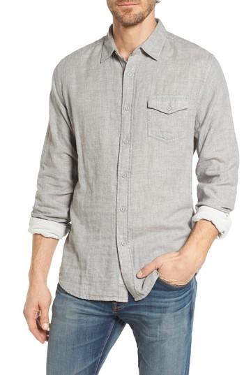 Men's Grayers Hartford Double Cloth Sport Shirt - Grey