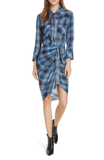 Women's Veronica Beard Sierra Western Shirtdress - Blue