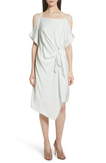 Women's Grey Jason Wu Tie Front Cold Shoulder Dress - White