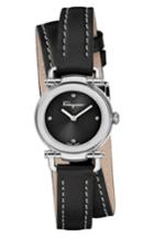Women's Salvatore Ferragamo Gancino Leather Strap Watch, 26mm