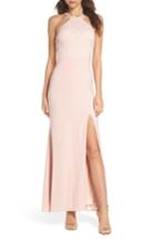 Women's Morgan & Co. Lace Cutaway Bodice Gown /2 - Pink