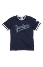 Men's Red Jacket 'new York Yankees' Trim Fit Ringer T-shirt, Size - Blue