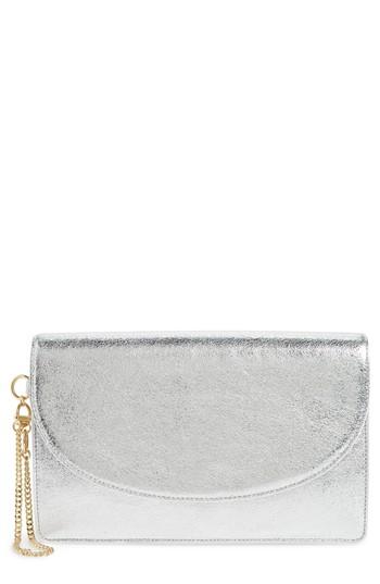 Diane Von Furstenberg Saddle Leather Clutch - Metallic