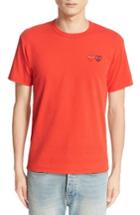 Men's Comme Des Garcons Play Twin Hearts Jersey T-shirt - Red