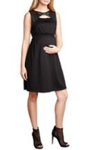 Women's Maternal America Bow Shift Dress - Black