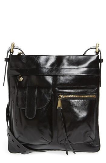 Hobo Crusade Leather Crossbody Bag - Black