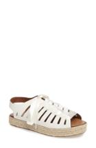 Women's Klub Nico Eliza Slingback Espadrille Sandal M - White