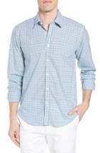 Men's Jeremy Argyle Slim Fit Grid Sport Shirt, Size - Blue