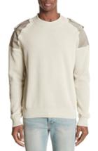 Men's Mm6 Maison Margiela Two-tone Military Sweater - Brown