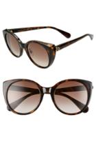 Women's Gucci 54mm Cat Eye Sunglasses - Dark Havana/ Brown Gradient