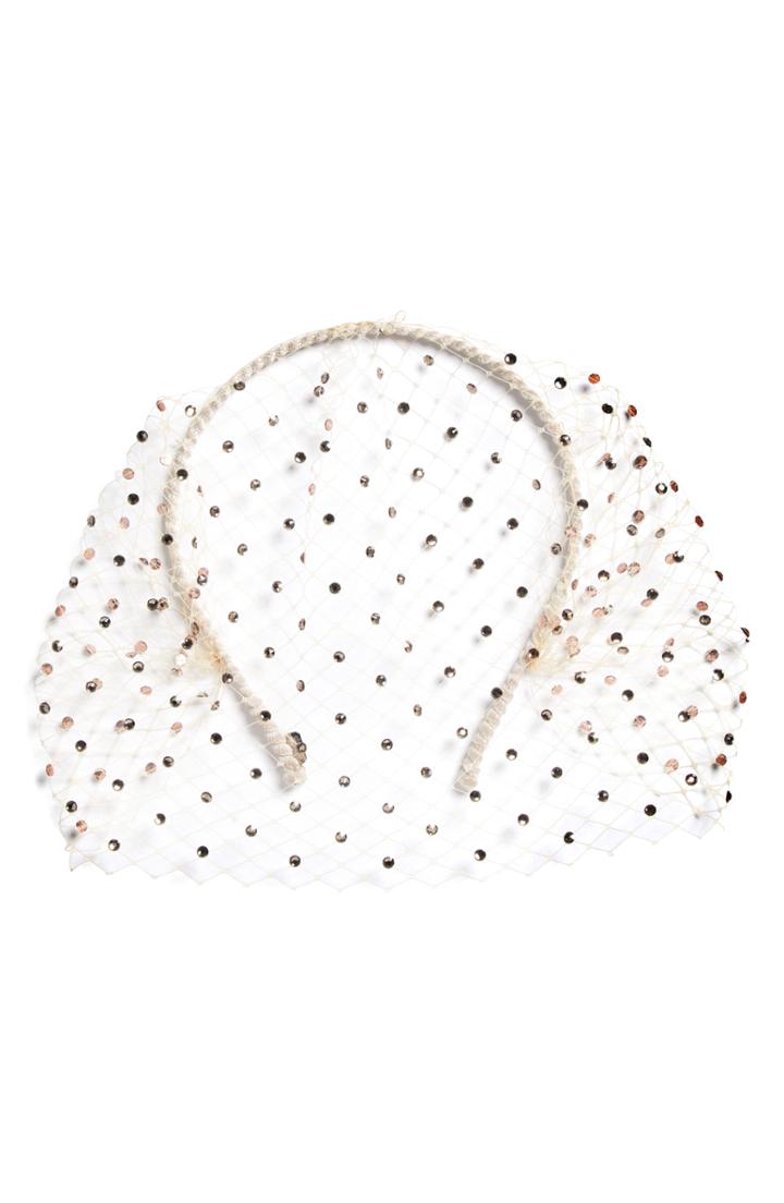 Gigi Burris Millinery Clara Swarovski Crystal Veil