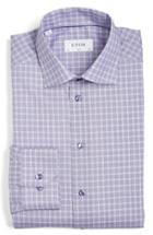 Men's Eton Slim Fit Check Dress Shirt .5 - Purple