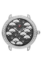 Women's Michele Serein 16 Diamond Diamond Fan Mosaic Watch Case, 34mm X 36mm