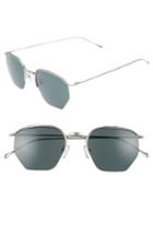 Men's Smoke X Mirrors Geo 1 50mm Aviator Sunglasses - Gold/ Light Green