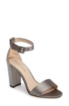 Women's Pelle Moda Bonnie 3 Embellished Ankle Strap Sandal .5 M - Grey