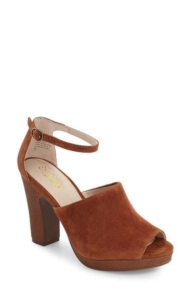 Women's Seychelles Ankle Strap Platform Sandal M - Brown