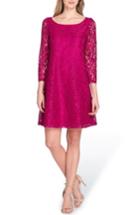 Women's Tahari Lace Shift Dress - Pink