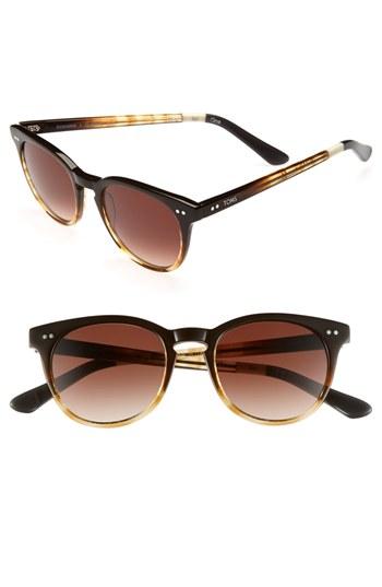 Toms 'dodoma' 48mm Vintage Keyhole Sunglasses Brown