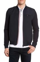 Men's Ted Baker London Stevan Modern Slim Fit Zip Fleece (m) - Blue