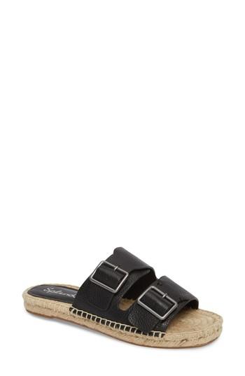 Women's Splendid Blake Buckle Espadrille Sandal M - Black