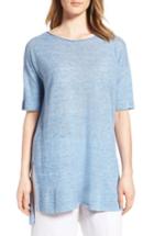 Women's Eileen Fisher Boxy Linen Top - Blue