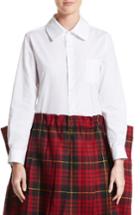Women's Comme Des Garcons Cotton Broadcloth Blouse - White
