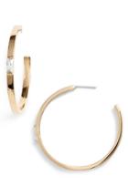 Women's Vince Camuto Step-cut Crystal Hoop Earrings