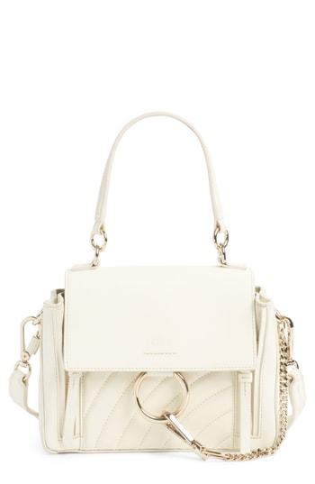 Chloe Mini Faye Day Leather Satchel - Ivory
