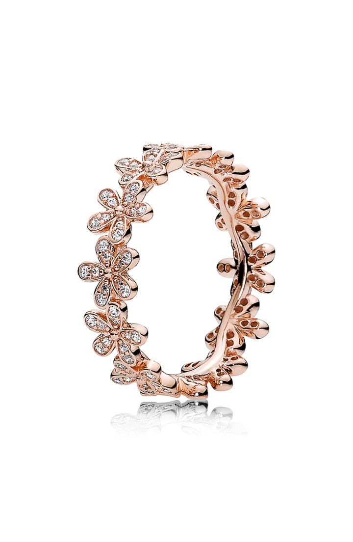 Women's Pandora Rose Dazzling Daisy Meadow Stacking Ring
