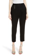 Women's Ted Baker London Tekla Cross Front Crop Trousers - Black