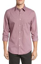 Men's Nordstrom Men's Shop Non-iron Microcheck Sport Shirt - Red