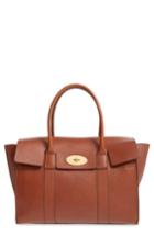 Mulberry 'new Bayswater' Grained Leather Satchel -