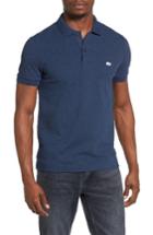 Men's Lacoste 'white Croc' Fit Pique Polo, Size 6(xl) - Blue
