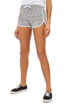 Women's Topshop Nep Runner Shorts Us (fits Like 14) - Grey