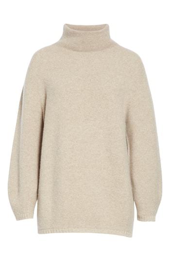 Women's Max Mara Etrusco Wool & Cashmere Turtleneck Sweater, Size - Grey