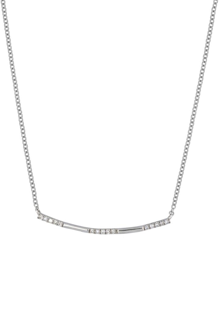 Women's Carriere Diamond Curved Bar Pendant Necklace (nordstrom Exclusive)