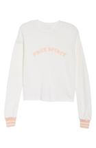 Women's Spiritual Gangster Free Spirit Crop Sweatshirt - White