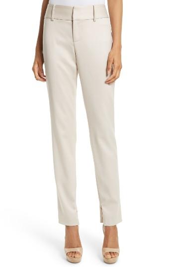 Women's Alice + Olivia Cadence Ankle Zip Wool Trousers
