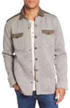 Men's Jeremiah Quilted Fleece Shirt Jacket - Beige