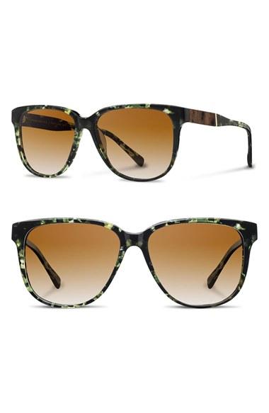 Women's Shwood 'mckenzie' 57mm Polarized Sunglasses - Darkforest/ Elm/ Brown Polar