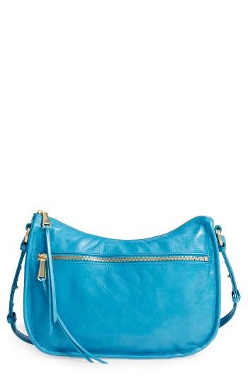 Hobo Karder Leather Crossbody Bag - Blue/green