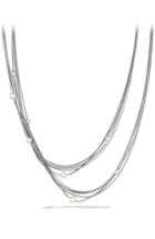 Women's David Yurman Four-row Chain Necklace With Pearls