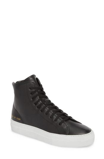 Women's Common Projects Tournament High Super Sneaker Us / 34eu - Black
