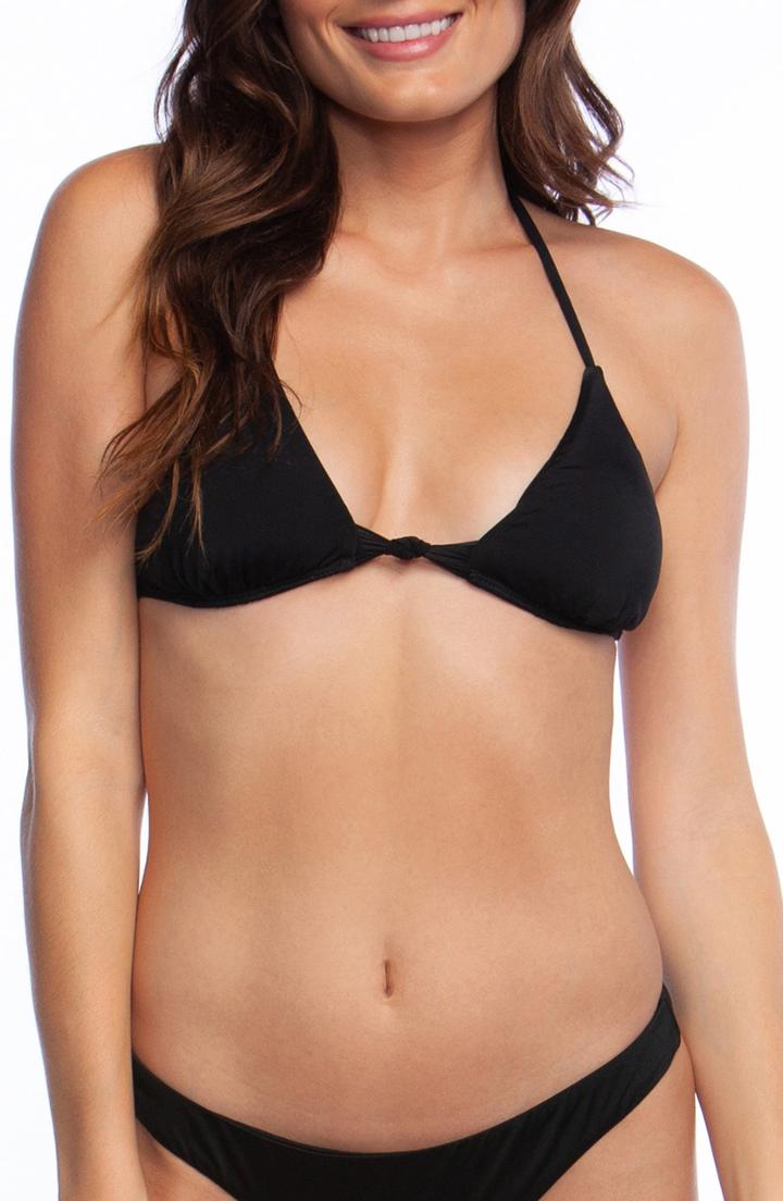 Women's The Bikini Lab Solids Triangle Bikini Top