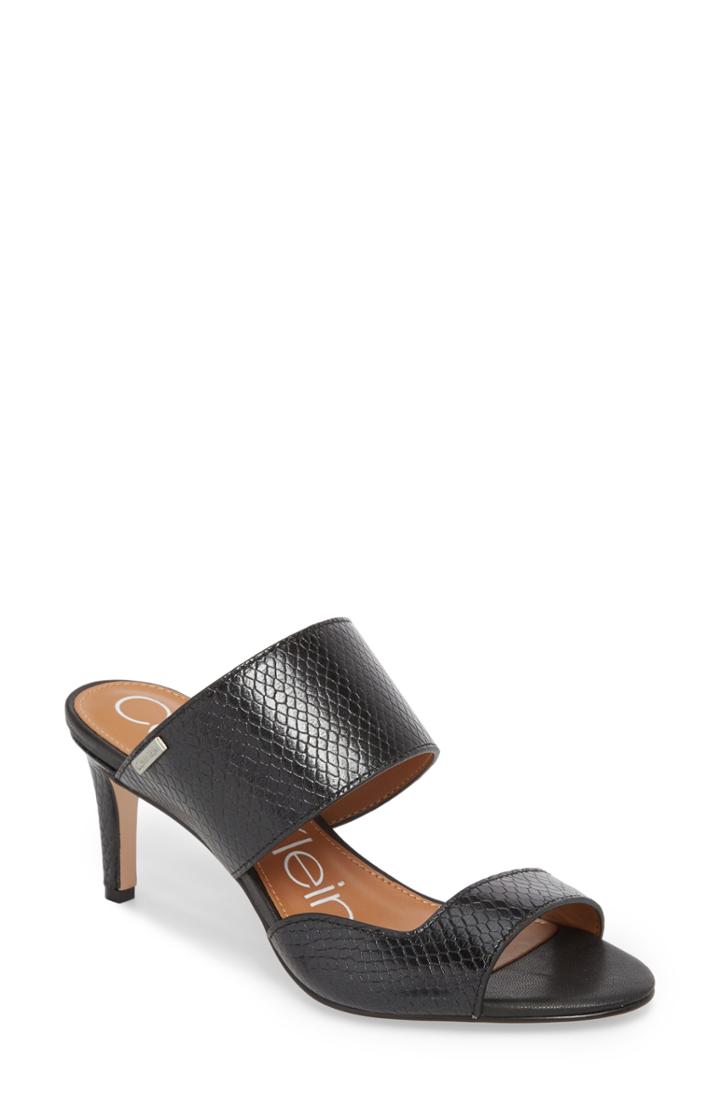 Women's Calvin Klein Clementine Sandal .5 M - Black