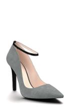 Women's Shoes Of Prey Ankle Strap Pump B - Grey
