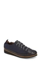 Women's Ron White Nettie Lace-up Wedge Sneaker Eu - Blue