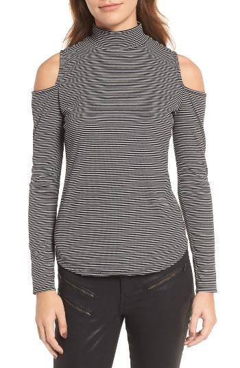 Women's Trouve Cold Shoulder Sweater - Black